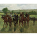 Reproduktion af maleriet af rytterne - Edgar Degas