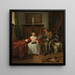 Les chasseurs présentent - Gabriel Metsu — indrammet kunstværk på væggen