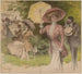 De elegante ved løb - Georges Redon — visning af kunstværket