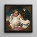 Les enfants Calmady - Sir Thomas Lawrence — indrammet kunstværk på væggen
