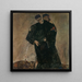 Les ermites - Egon Schiele — indrammet kunstværk på væggen