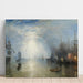 Reproduktion af maleriet Les haleurs chargeant du charbon au clair de lune - Joseph Mallord William Turner