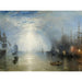 Reproduktion af maleriet Les haleurs chargeant du charbon au clair de lune - Joseph Mallord William Turner