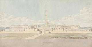 Lewis Vulliamy - Perspective View of a Fanciful Acropolis Complex.webp