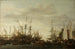 En opstrøms ifølge den ikke-beviste tradition fra skibslegen for admiral Jan van Nes - Lieve Pietersz Verschuier — visning af kunstværket