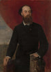 Portrait af skulptøren Paul De Vigne - Léon de Winne — indrammet kunstværk på væggen