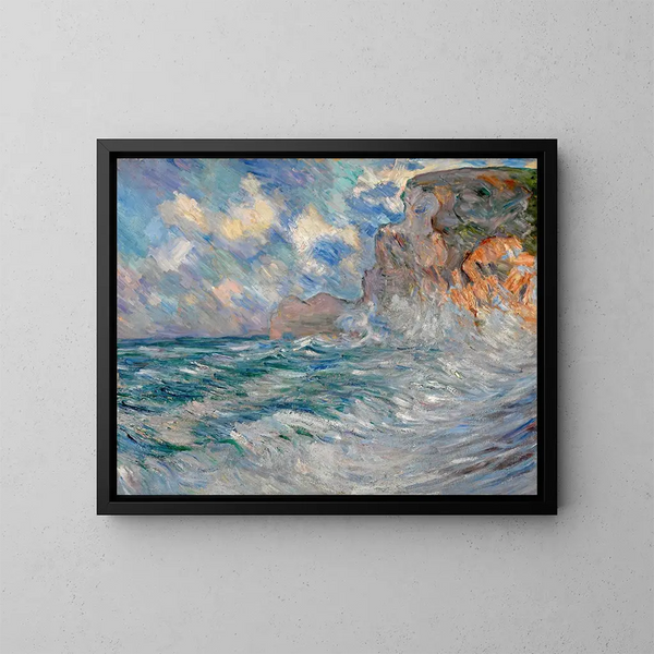Falaises à Étretat - Lilla Cabot Perry — indrammet kunstværk på væggen