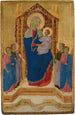 La Vierge à l'Enfant en majesté avec quatre anges - Lippo di Benivieni — visning af kunstværket