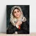 Reproduktion af maleriet Lise i en hvid sjal - Pierre-Auguste Renoir