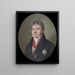 Portrait af en ædelmand - Lizinska de Mirbel — indrammet kunstværk på væggen