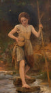 Traversée d'un ruisseau - Léon Jean-Basile Perrault — visning af kunstværket