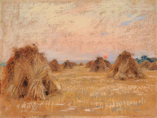 Solnedgang - Léon Augustin Lhermitte — visning af kunstværket