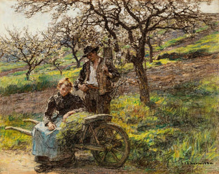 Idylle - Léon Augustin Lhermitte — visning af kunstværket