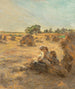 Moisson mère allaitant trois figures - Léon Augustin Lhermitte — visning af kunstværket