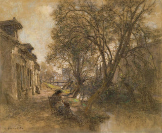 Lon Augustin Lhermitte - Vue Prise  Saint Bonnet Pres De Bourges.webp