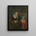 La Songeuse - Léon Bartholomé — indrammet kunstværk på væggen