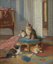 La famille des chats - Léon Huber — visning af kunstværket