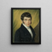Portrait af Constantin Joseph Henri Moretus - Léon Lhermitte — indrammet kunstværk på væggen