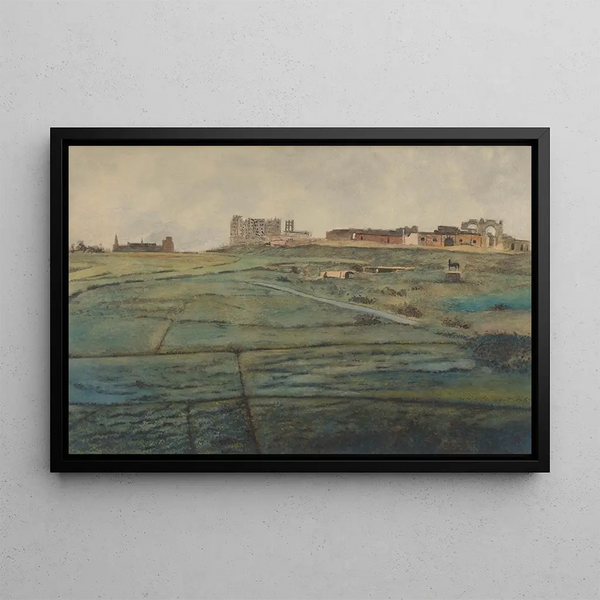 Lon Spilliaert - De Wellingtonrenbaan en het Royal Palace Hotel te Oostende kort na de Tweede Wereldoorlog.webp