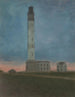 Le phare d'Ostende au lever du soleil - Léon Spilliaert — visning af kunstværket
