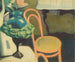 Indendørs med stol og lampe i opal - Léon Spilliaert — visning af kunstværket