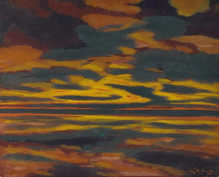 Le clair vert sur la mer - Léon Spilliaert — visning af kunstværket