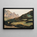 Landskab af Innsbruck - Léon Spilliaert — indrammet kunstværk på væggen