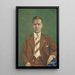 Portrait af Adolphe Van Glabbeke - Léon Spilliaert — indrammet kunstværk på væggen