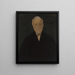 Portrait af Andrew Carnegie - Léon Spilliaert — indrammet kunstværk på væggen