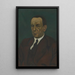 Portrait af Henri Vandeputte - Léon Spilliaert — indrammet kunstværk på væggen