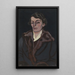 Portrait de Madame Storck-Hertoghe - Léon Spilliaert — indrammet kunstværk på væggen
