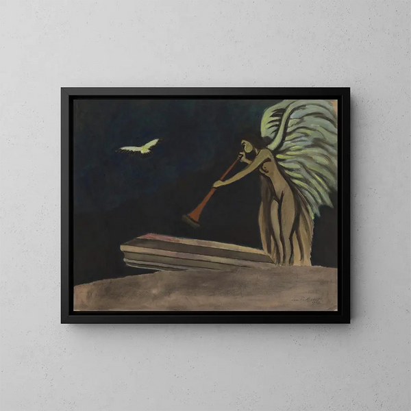 Opstandelsen - Léon Spilliaert — indrammet kunstværk på væggen