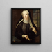 Hedvig Ulrika Taube 1714-1744 også greveinde af Hessenstein - Lorens Pasch den Ældre — indrammet kunstværk på væggen
