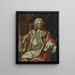 Samuel Kerhielm de Margretelund er død i 1684-1768 - Lorens Pasch den Ældre — indrammet kunstværk på væggen