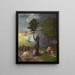 Allegori af dyd og last - Lorenzo Lotto — indrammet kunstværk på væggen