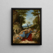 Saint Jérôme pénitent - Lorenzo Lotto — indrammet kunstværk på væggen