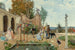 På Villa Borghese - Lorenzo Valles — visning af kunstværket