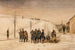 Soldater og Cantinière ved fæstninger - Louis-Émile Benassit — visning af kunstværket