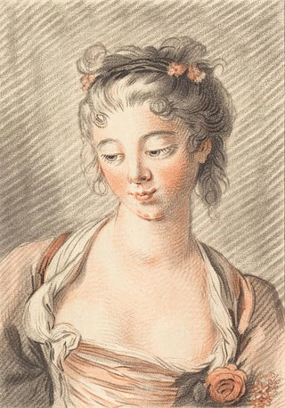 LouisMarin Bonnet - Bust Of A Young Woman Looking Down.webp
