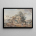 Le Petit Trianon Versailles - Louis-Nicolas van Blarenberghe — indrammet kunstværk på væggen