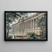 Louis-Pierre Baltard: La colonnade du Louvre prise du jardin de l'hôtel du comte d'Angiviller — indrammet kunstværk på væggen