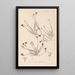 Herbier af den franske flora Pl0016 - Louis Antoine Cusin — indrammet kunstværk på væggen