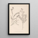 Herbier de la flore française Pl0383 - Louis Antoine Cusin — indrammet kunstværk på væggen