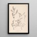 Herbier de la flore française Pl0400 - Louis Antoine Cusin — indrammet kunstværk på væggen