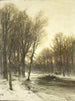 Vue de l'après-midi sur Snowy Woods - Louis Apol — visning af kunstværket
