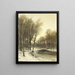 Vue de l'après-midi sur Snowy Woods - Louis Apol — indrammet kunstværk på væggen