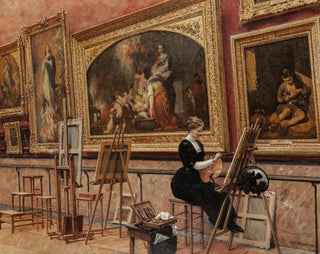Louis Broud - Au Muse du Louvre  les Murillo.webp