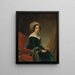Dame med turban eller portræt af Madame Moritz Koenigswarter og Cécilia Wertheimer - Louis Camille Muraton — indrammet kunstværk på væggen
