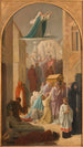 Le miracle des Ardents Procession de la châsse de sainte Geneviève - Louis Charles Timbal — visning af kunstværket