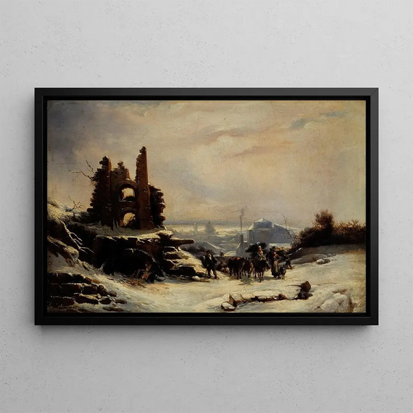 Louis Claude Mallebranche - Le retour du march effet de neige sur Paris.webp